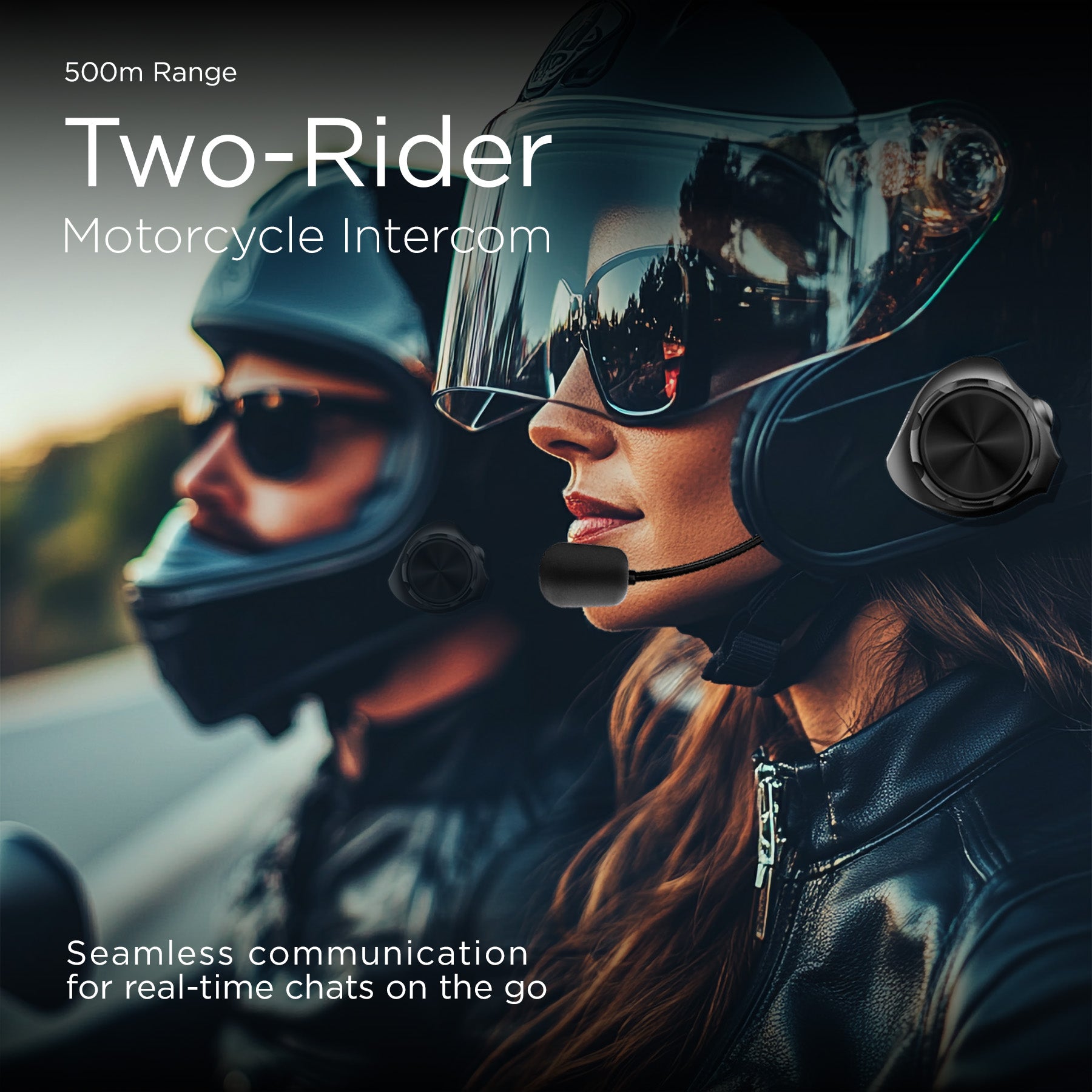 Y3 Intercom for Motorcycle Helmet 2 Riders