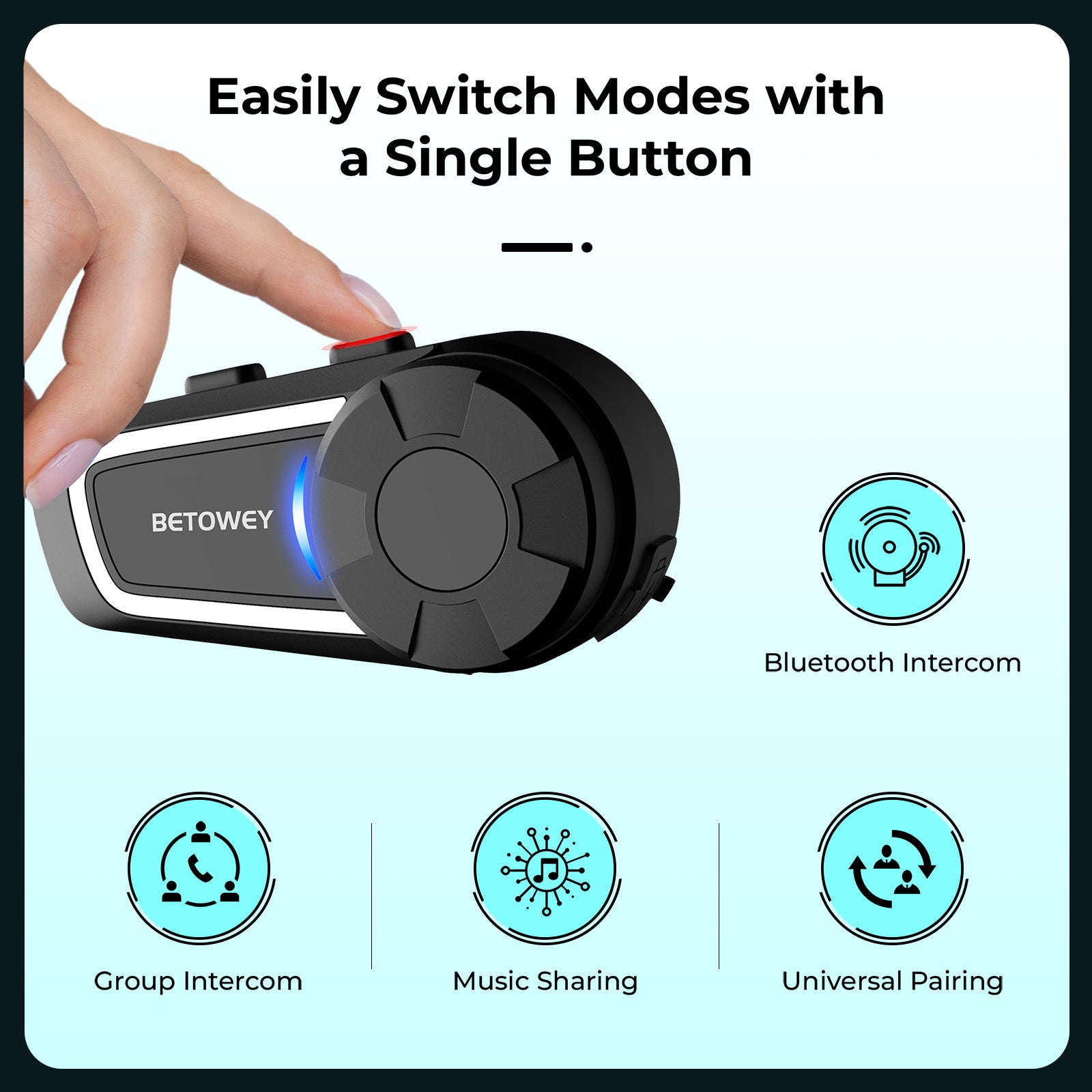 TK-X4 Motorcycle Helmet Intercom 6 Riders