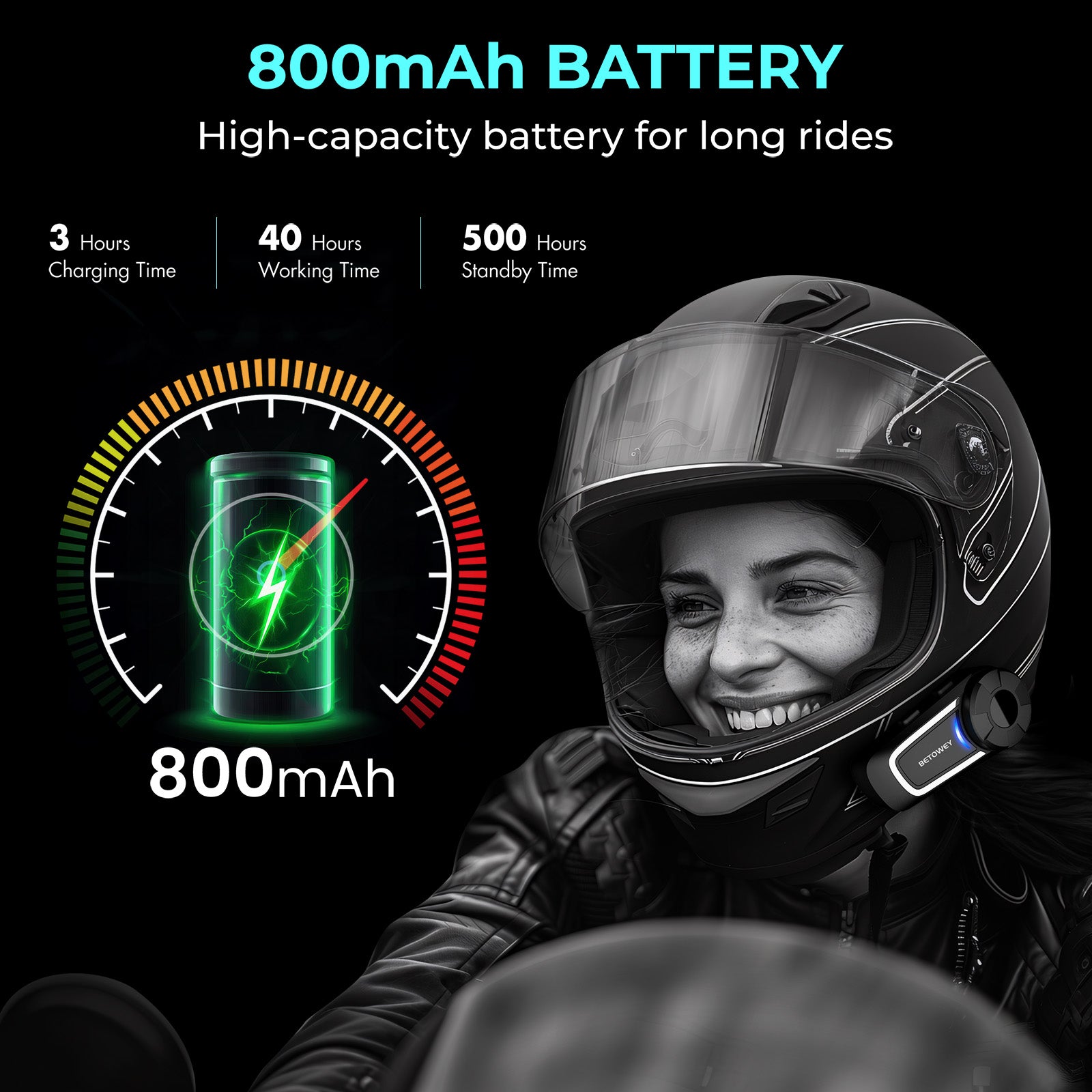 TK-X4 Motorcycle Helmet Intercom 6 Riders
