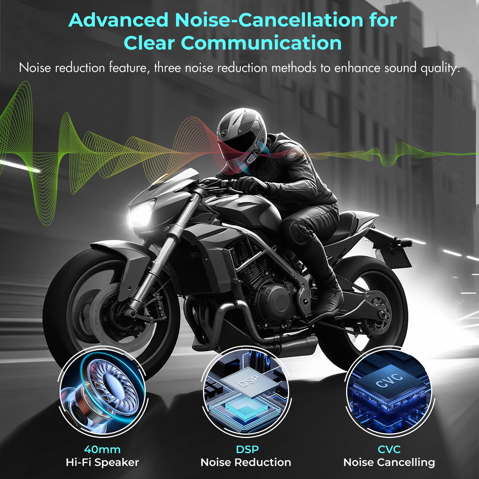 TK-X4 Motorcycle Helmet Intercom 6 Riders