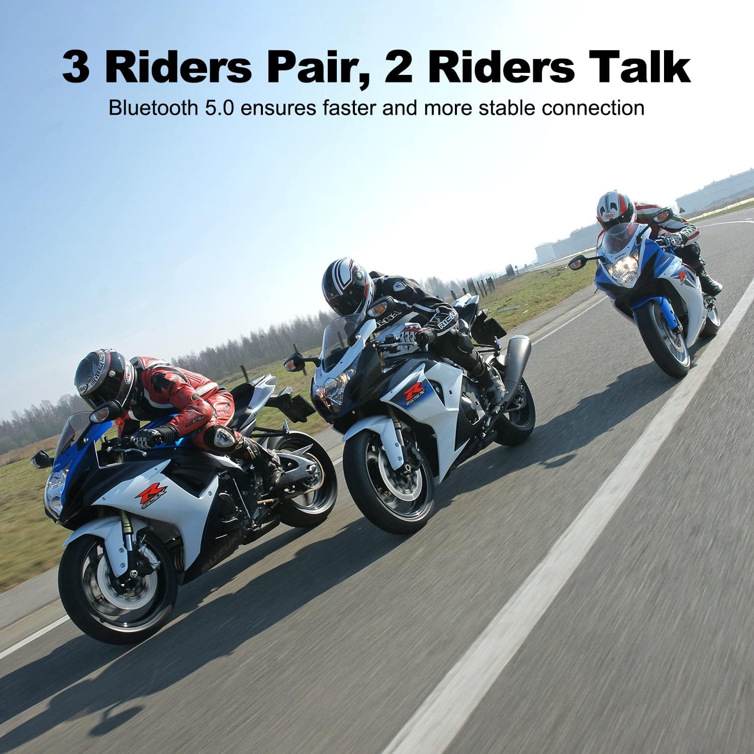 BT-S3 Motorcycle Bluetooth Headset 2 Riders