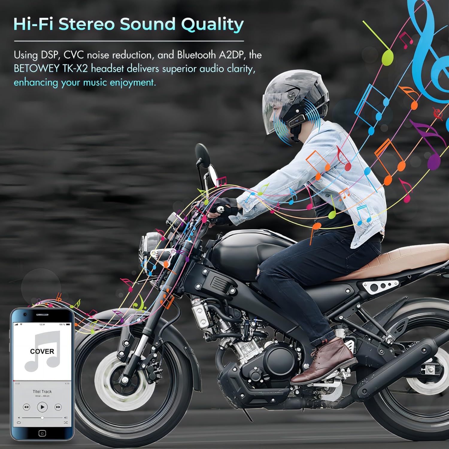 TK-X2 Motorcycle Intercom 2 Rirders